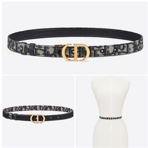 christian Dior reversible belt ladies